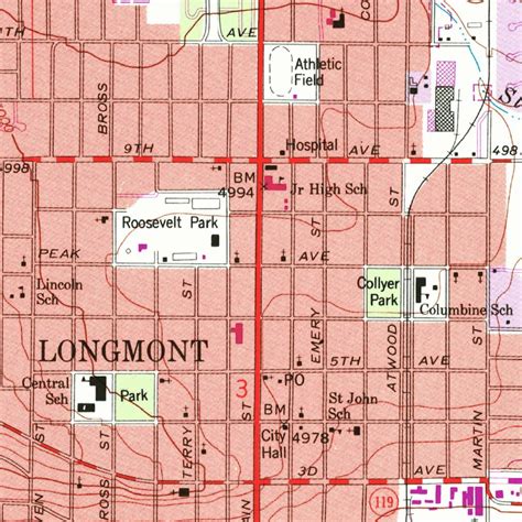 Longmont, CO (1968, 24000-Scale) Map by United States Geological Survey ...