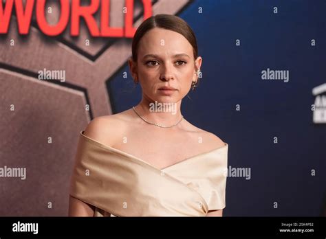 Shira Haas arrives at the premiere of "Captain America: Brave New World ...