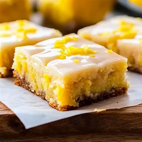 Easy Lemon Brownies Recipe