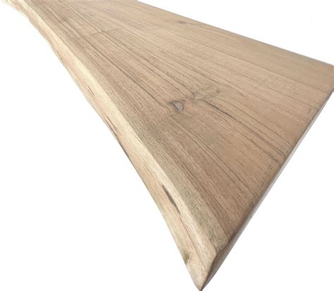 Zwevende wandplank acacia boomstam 300 x 30 cm - Wandplank zwevend ...