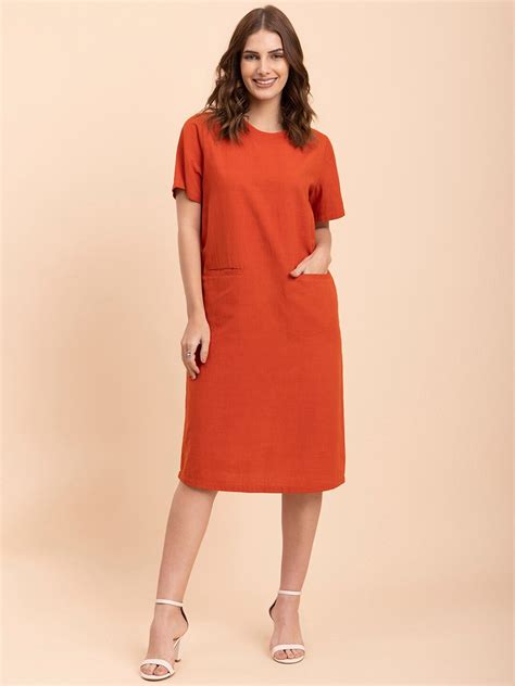 Buy FableStreet Linen T Shirt Women Dress - Dresses for Women 21768118 ...