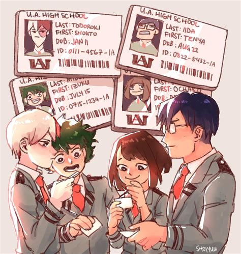 「rt if ur student cards also look nothing like u #bnha 」🧀rainaruの漫画
