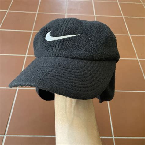 RARE Vintage Nike Mens Trapper Hat Dog Ear Flap Snow... - Depop