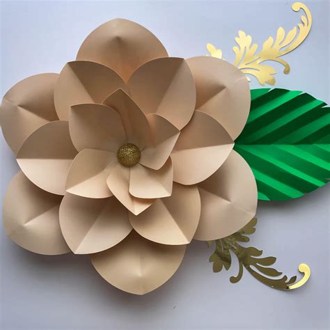 3D Paper Flowers Template, I used the hope anemone flower.