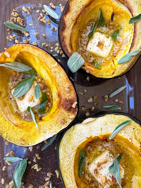 How to Cook Acorn Squash (With Maple Sage Butter) - Tastefully Grace