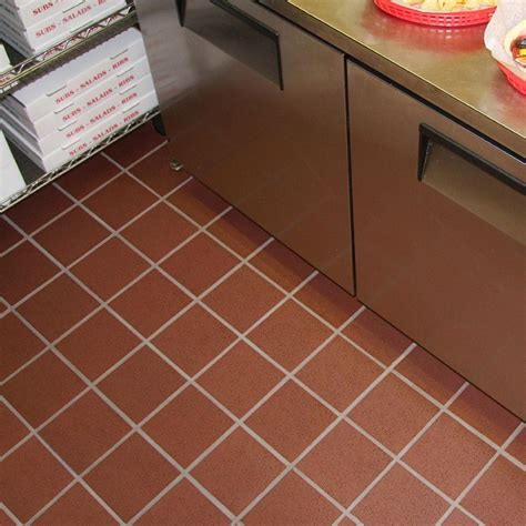 Red Commercial Kitchen Floor Tile
