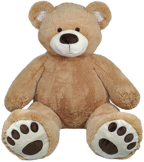 Anico 59" Tall (5 foot) Giant Plush Teddy Bear - Embroidered Paws and ...