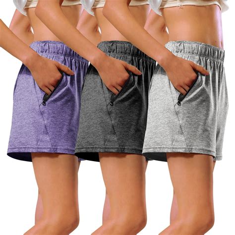 Rosvigor Women Athletic Shorts Gym High Waisted Shorts for Women Casual ...