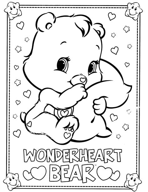Care bear coloring pages to download and print for free