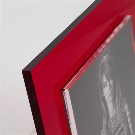 Pop Art Modernist Neon Red Lucite Picture Frame, Italy 1970s For Sale ...