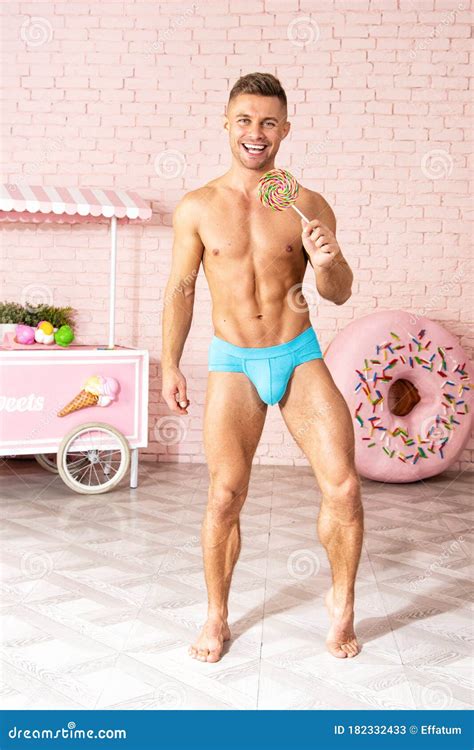 Young funny guy. stock image. Image of nude, male, funny - 182332433