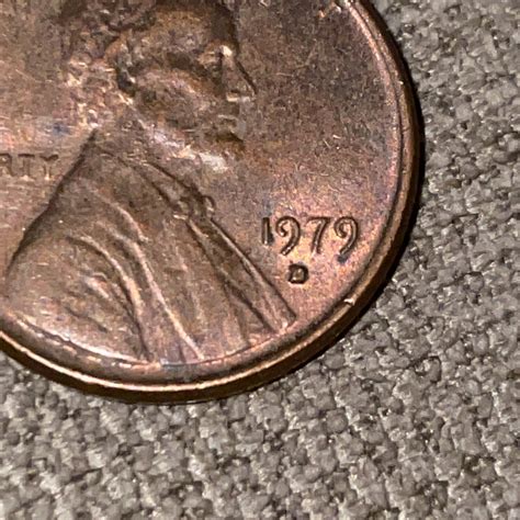 1979 D Lincoln Cent Penny Variety Error DDO Filled “D” Actual Coin ...