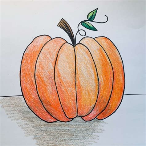How to Draw a Pumpkin Using Simple Letters - basicdraw.com