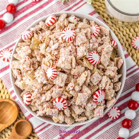 Christmas Puppy Chow Recipe 🍬 AKA Muddy Buddies - Savoring The Good®