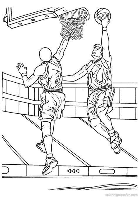 Free and Fun Basketball Color Pages for Kids | 101 Activity