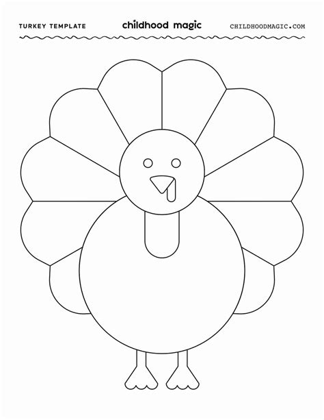 Free Printable Turkey Template For Preschool | Printable Templates