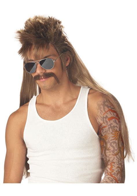 Redneck Mullet & Mustache Accessories | Adult Wig Sets - $24.99