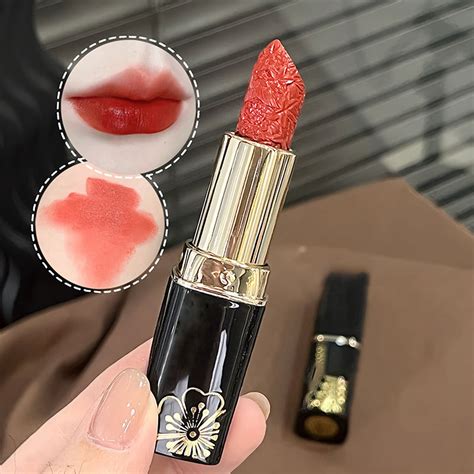 Siquannn Cherry Velvet Lipstick - Dried Flower Infused, Long-Lasting ...