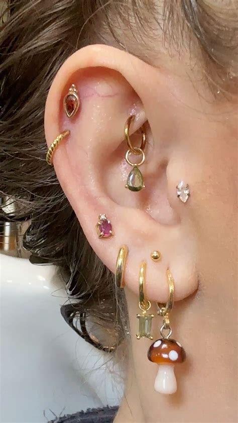 Ear Piercings Ideas 🔥😍 | Ear jewelry, Earings piercings, Piercings