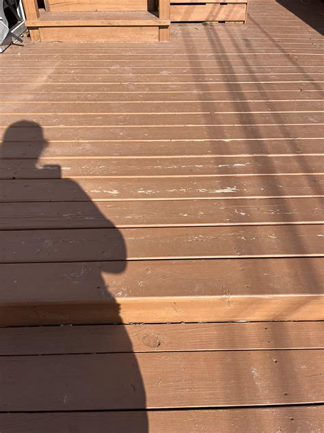New deck stain peeling. Painter caked on the stain and it’s peeling after one winter. Is this ...