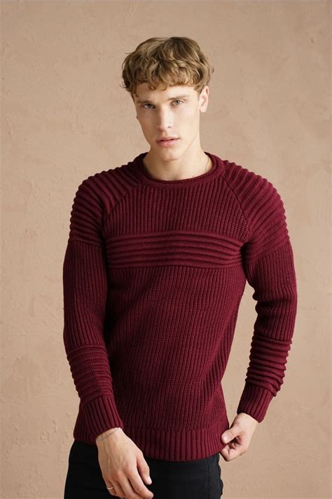 COOL TARZ Erkek Bordo Nevrüllü Bisiklet Yaka Triko Kazak-trzcm28888r07s Fiyatı, Yorumları - Trendyol