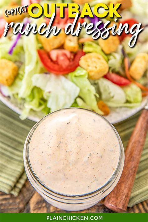 Outback Steakhouse Ranch Salad Dressing Recipe | Deporecipe.co