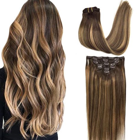 Amazon.com : GOO GOO Clip-in Hair Extensions for Women, Soft & Natural ...
