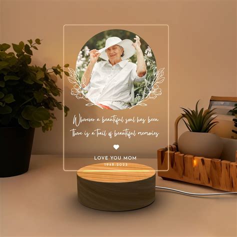 Personalized Mother Picture Frame Memorial Gift, Customized Plaque ...