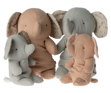 Maileg - Safari friends, Elephant - Stuffed Animal - Small - Rose