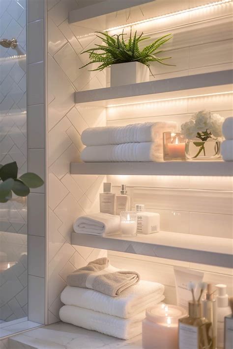 28 Shower Shelf Ideas for a Cozy Bathroom Makeover | Bathroom makeover ...