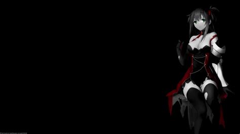 cleavage, big boobs, looking at viewer, selective coloring, black ...