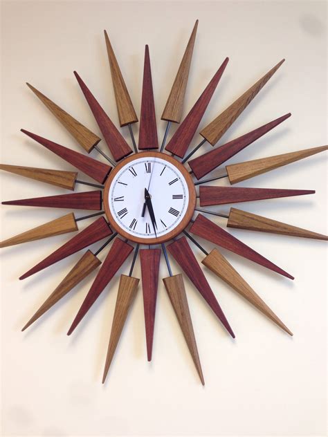 Oversized Mid Century Wall Clock at Leo Minnie blog