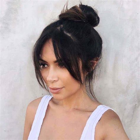 Ponytail Hair With Bangs at Christy Nathan blog