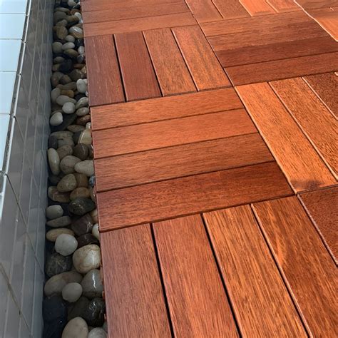 Red Teak Solid Wood Smooth Surface Parquet Hardwood Flooring Water ...