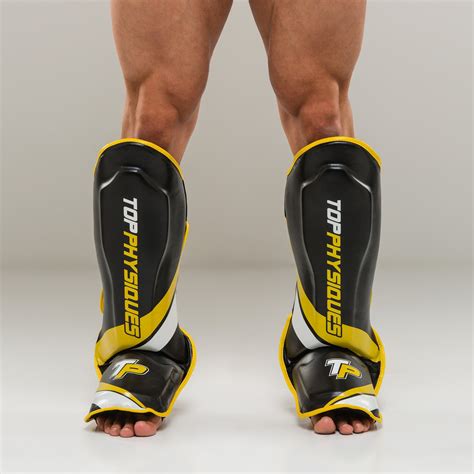 Team TP Muay Thai Thick Shin Guards - Topphysiques Wear