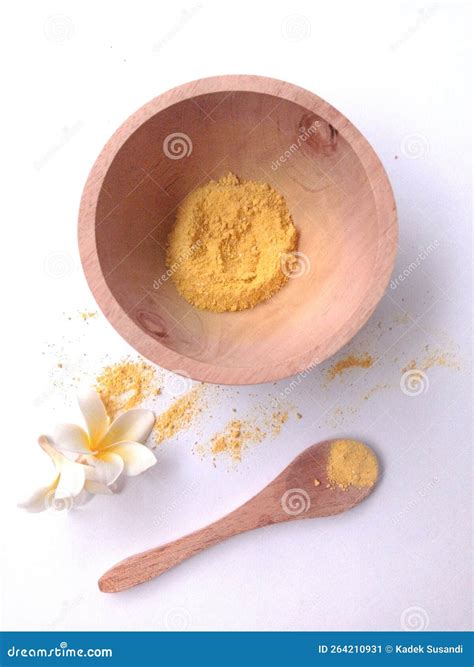 Turmeric powder face mask stock image. Image of real - 264210931