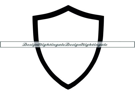 Shield Outline Svg Shield Svg Defense Svg Armor Svg Shield Clipart | My ...