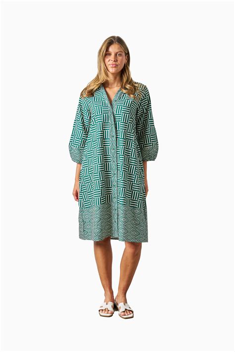 VELEZ MIDI DRESS-WHOLESALE WOMEN DRESS-GREEN BEIGE – BOHO AUSTRALIA