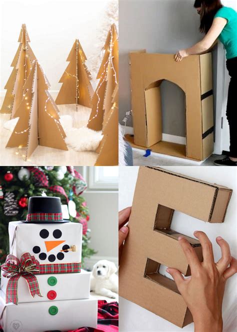 25 Amazing Cardboard Christmas Decorations & Crafts - A Piece Of Rainbow