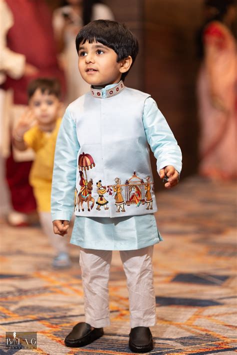 Boys Kurta Pajama With Modi Jacket for Kids Indian Clothing - Etsy