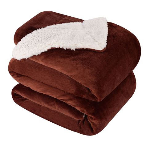 NANPIPER King Size Blanket Warm Sherpa Blanket, Soft Fleece Throw ...