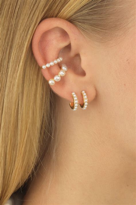 Pearl Ear Cuffs | Ear jewelry, Jewelry, Girly jewelry