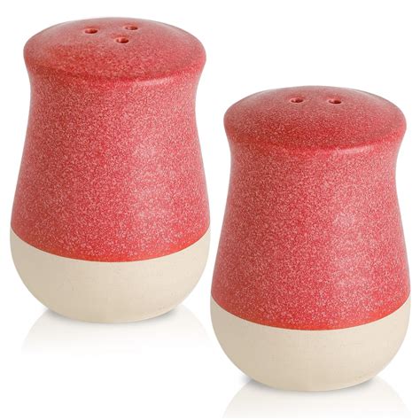 Amazon.com: Hasense Ceramic Salt Shaker, Kitchen Decor Salt and Pepper ...