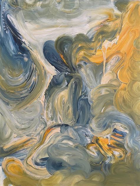 Sophie Pollock - Dreamy Blue "Wilderness" A Contemporary Abstract Expressionism By Sophie ...