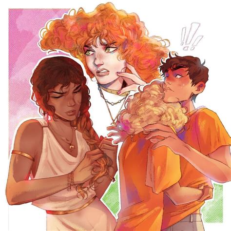 Calypso, Rachel, Annabeth and Percy | Percy jackson drawings, Percy ...