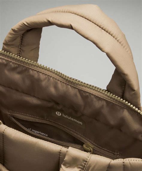Lululemon Quilted Grid Tote Bag Mini 5L - Fawn Brown - lulu fanatics