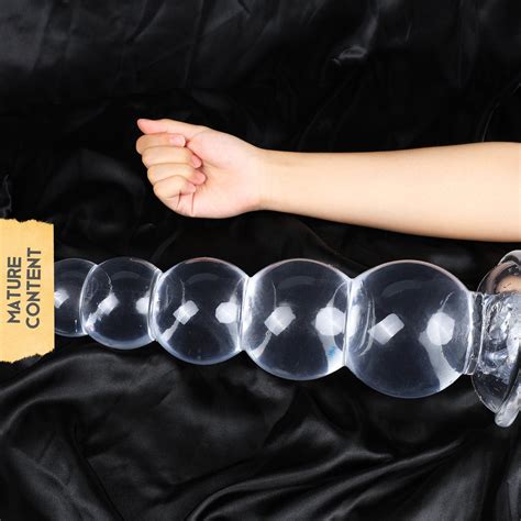 38cm14.96clear Huge Long Knotted Dildo Giant Monster Dildos Sex Toy Suction Cup Dildo Stretching ...