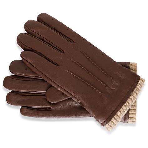 Brown Goat Leather Driving Gloves | Barneys Originals