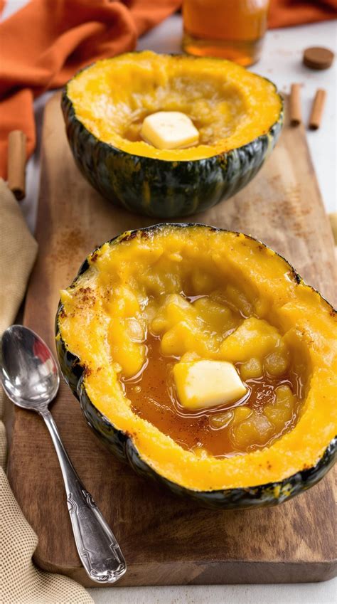 Slow-Cooked Cinnamon Maple Acorn Squash Recipe - All Good Recipes