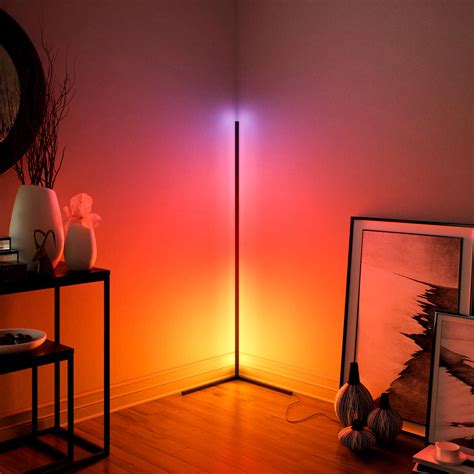 Modern LED Floor CornerLamp Colorful RGB Indoor Standing Atmosphere ...